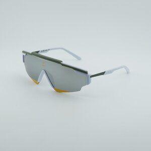 NIKE MARQUEE EDGE M 015 Sunglasses Grey Shield Frame, Chrome Lenses